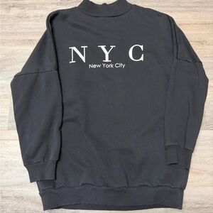 Divided H&M Women’s Medium Mock Black Turtleneck Sweatshirt